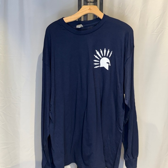Gildan Other - Gildan Navy Long Sleeve with Spartan Design